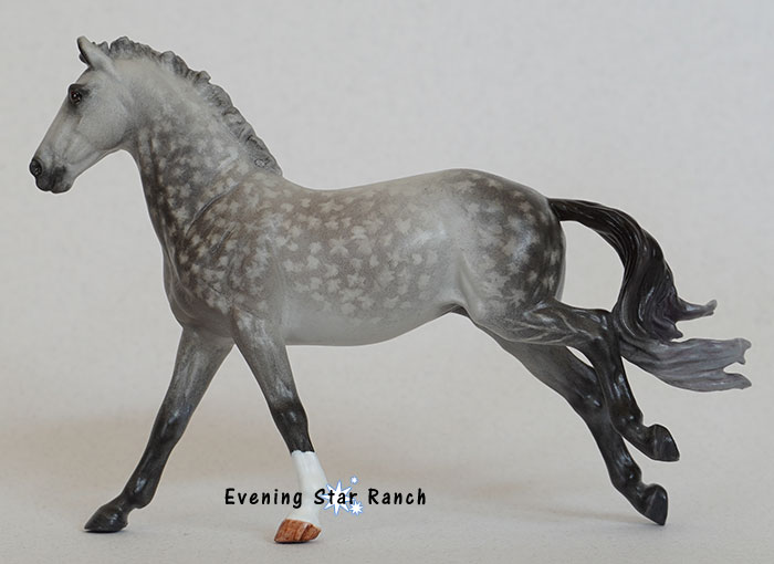 Copperfox Irish Sports Horse custom painted by Kayla Lovejoy