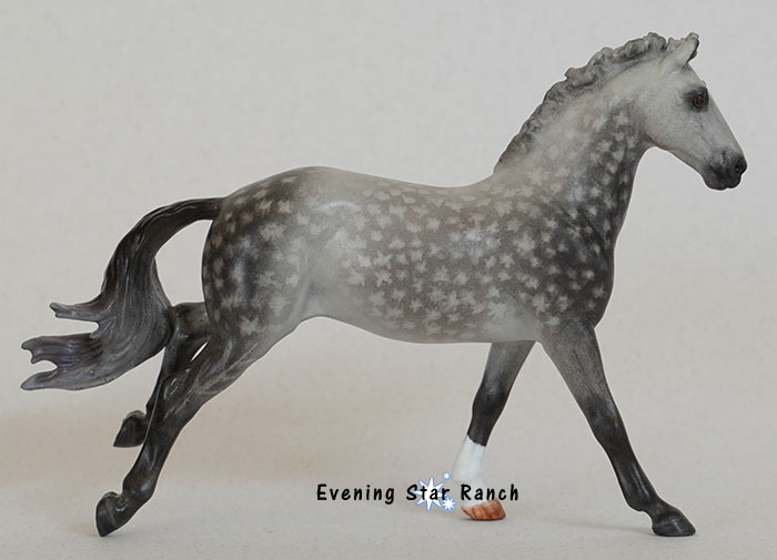 Copperfox Irish Sports Horse custom painted by Kayla Lovejoy
