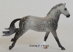 Copperfox Irish Sports Horse custom painted by Kayla Lovejoy