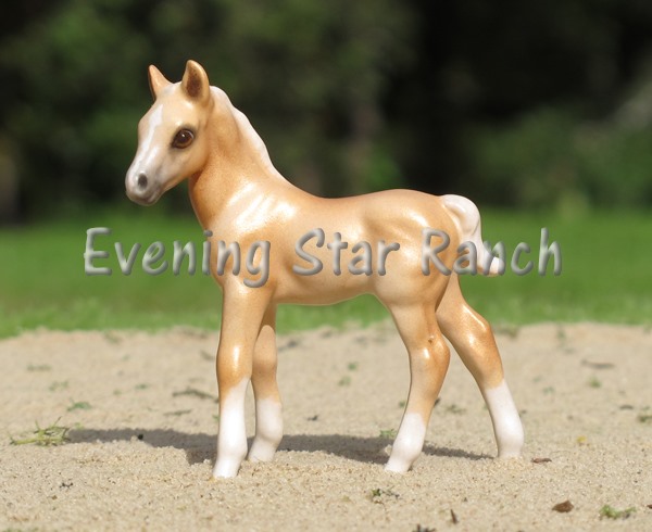 Hagen-Renaker Thoroughbred Foal painted by Dee Whitley
