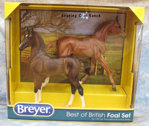 Breyer Traditional Thoroughbred and Hackney Foal Set 9198