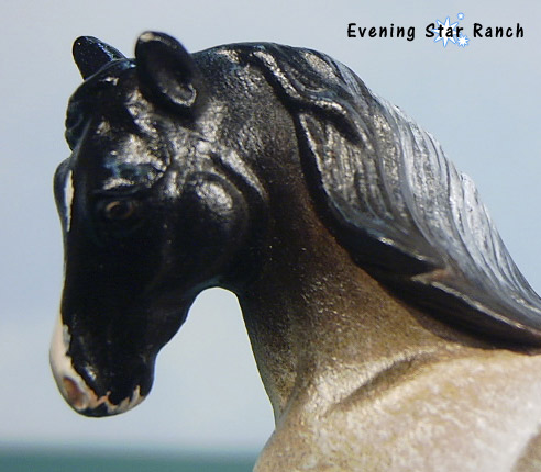 Breyer Stablemate Clydesdale painted by Laurie Jo Jensen