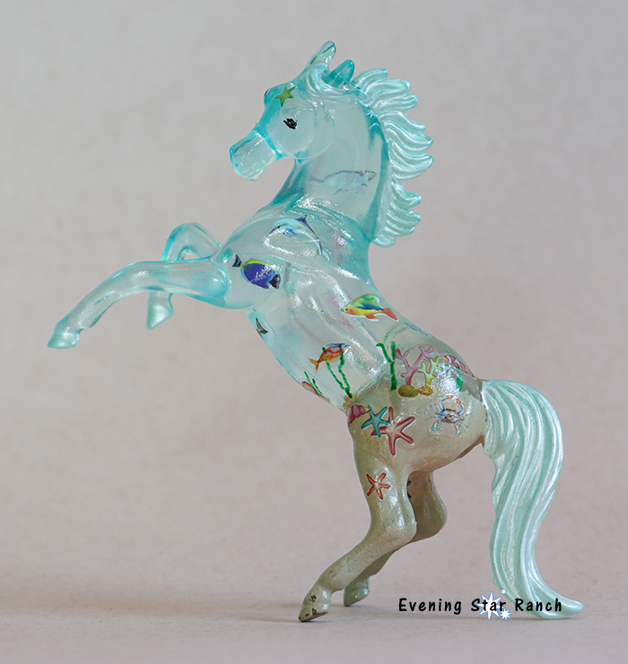 Breyer Stablemate Rearing Arabian painted by Lori Thies