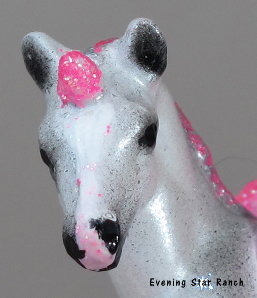 Breyer Stablemate Thoroughbred Standing Foal customized and painted by Janice Flynn