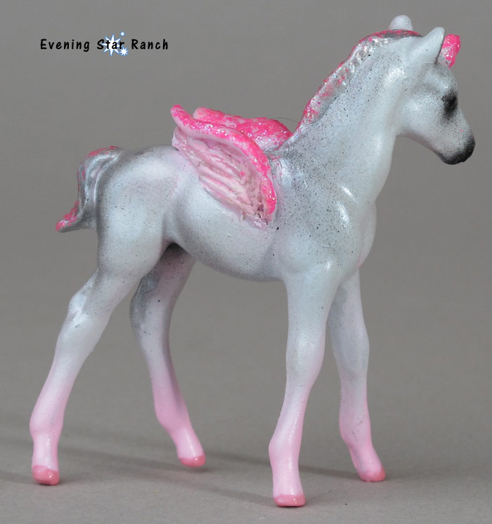 Breyer Stablemate Thoroughbred Standing Foal customized and painted by Janice Flynn