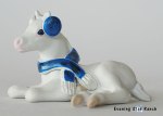 Breyer Stablemate Thoroughbred Lying Foal painted by A. Konichek
