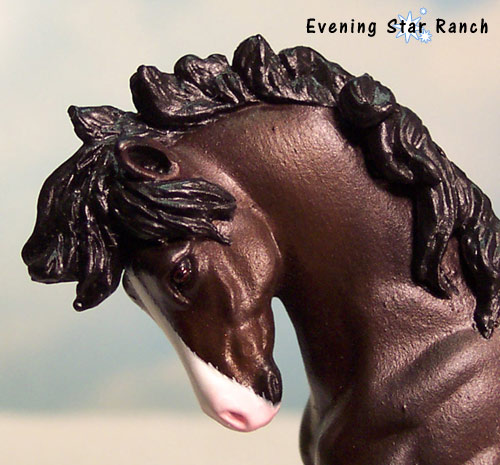 Custom Breyer Stablemate Clydesdale painted by Cynthia Murphy of CSM Designs