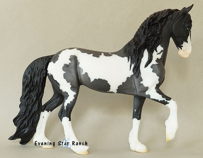Breyer Traditional Friesian Sporthorse painted by Bayli Bilby of Twisted Spade Studio
